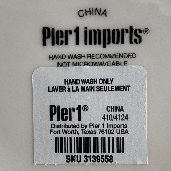 Pier 1 Imports China Easter Bunny Cookie Jar White Spring Flowers - Picture 7 of 7